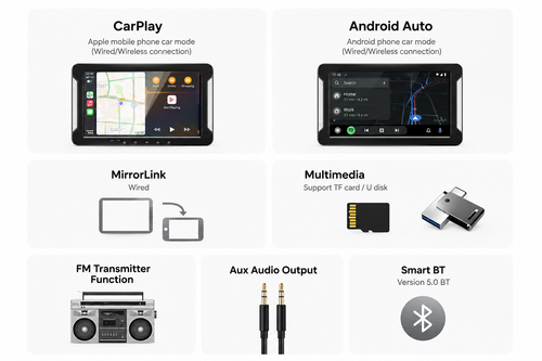 Universal 7-Inch Car Play System